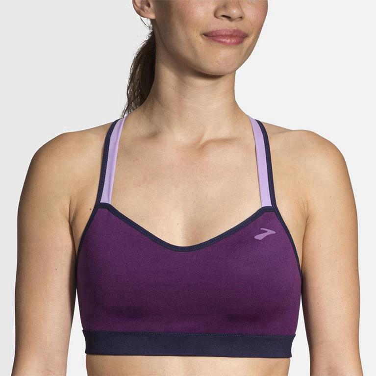 Brooks Uprise Crossback Sport Beha voor Dames Paars (NVWOB-1735)
